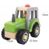 Wooden Toy Green Tractor Detail