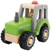 Wooden Toy Green Tractor