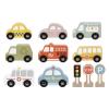Wooden Transport Vehicles And Road Signs Set Detail-4