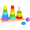 Wooden Toy Stacking Rings Detail
