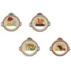 Tambourine Woodland Set of Four