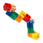 Mini Wooden Fidget Puzzle Coloured