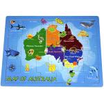 Wooden Jigsaw Puzzle Map of Australia