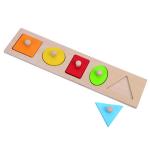 Wooden Knob Puzzle Geometric Shapes