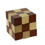 Mini Wooden Snake Cube Puzzle