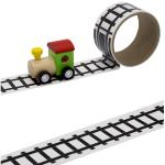 Wooden Train With Track Tape