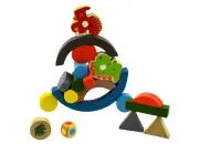Wooden Balancing Dinosaur Game
