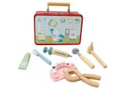 Dentist Tin Suitcase Wooden Playset