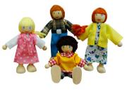 Wooden Toys Doll Family White