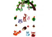 Wooden Wild Animals Mobile