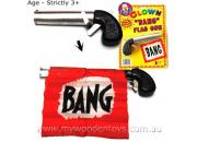 Joke Clown Bang Flag Gun