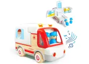 Light Sound Wood and Plastic Ambulance Set