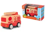 Light Sound Wood and Plastic Friction Fire Engine