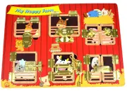Lock & Latch Wooden Puzzle Board Farm