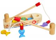 Magnetic Wooden Fishing Boat