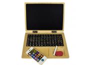 Magnetic Wooden Laptop Chalkboard