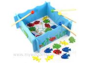 Wooden Toys Magnetic Fishing Game