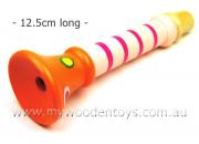 Mini Wooden Trumpet Orange