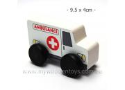 Mini Wooden Toy Ambulance