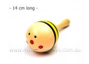 Mini Wooden Bee Single Maraca