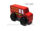 Mini Wooden Fire Truck