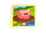 Simple Nine Piece Piggy Puzzle