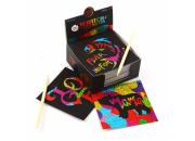 Scratch Art Cards Glittery Colours