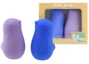 Silicone Bath Birds Purple Blue