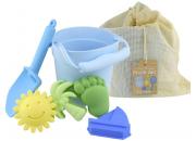 Silicone Beach Bucket Set Blue