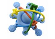 Silicone Space Rattle Blue Teether
