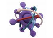Silicone Space Rattle Purple Teether