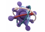 Silicone Space Rattle Purple Teether