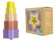 Silicone Stacking Stars Multi Colour