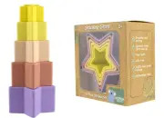 Silicone Stacking Stars Multi Colour