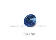 Wooden Spinning Top Blue