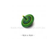 Wooden Spinning Top Green