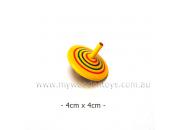 Wooden Spinning Top Yellow