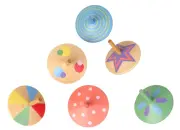 Spinning Tops Set of Six