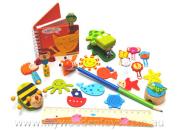 Wooden Toy Stationery Stocking Fillers