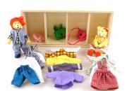 Wooden Toys Teddy Bears Wardrobe