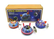 Tin Toy UFOs Set of Three