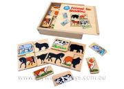 Wooden Animal Shadow Puzzle