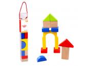 Wooden Coloured Blocks 14 Pieces