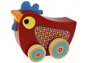 Wooden Walking Music Box Chicken