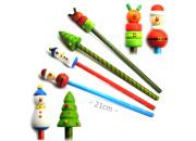 Wooden Christmas Pencil Set