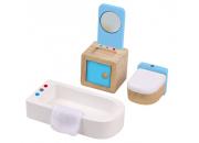 Wooden Dolls House Bathroom Furniture