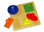 Wooden Big Handle Shape Puzzle