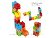 Mini Wooden Fidget Puzzle Multi Colour