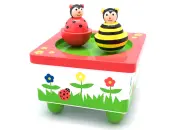 Music Box Wooden Dancing Bee And Bug