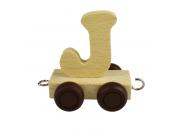 Wooden Name Train Letter J